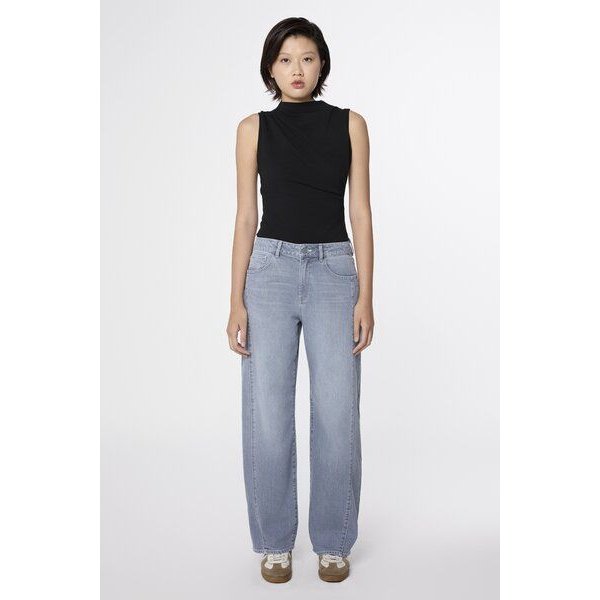 DAWN - Damen Jeans ASH Barrel Leg Cutline Minimal Stretch DAWN Bio-Baumwolle