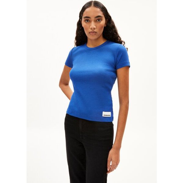 ARMEDANGELS KARDAA Damen Ripp-T-Shirt aus Bio-Baumwoll Mix