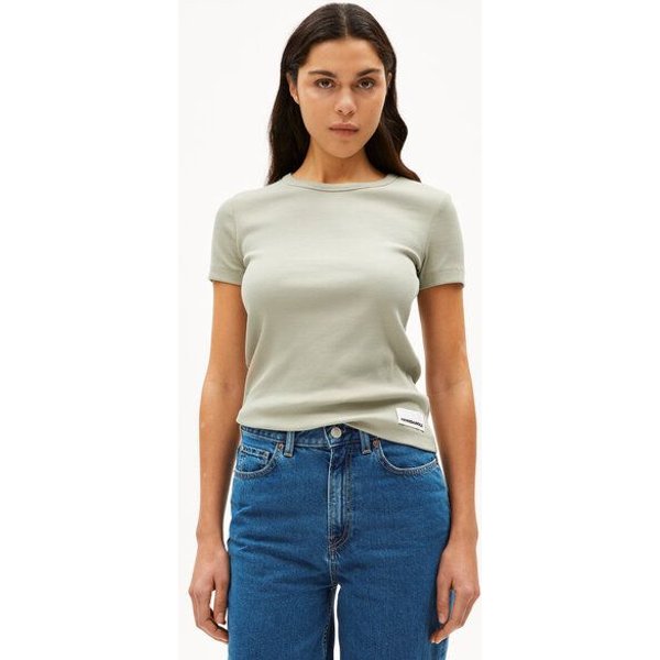 ARMEDANGELS KARDAA Damen Ripp-T-Shirt aus Bio-Baumwoll Mix