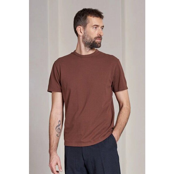 About Companions Basic T-Shirt LIRON aus Bio-Baumwollpiqué