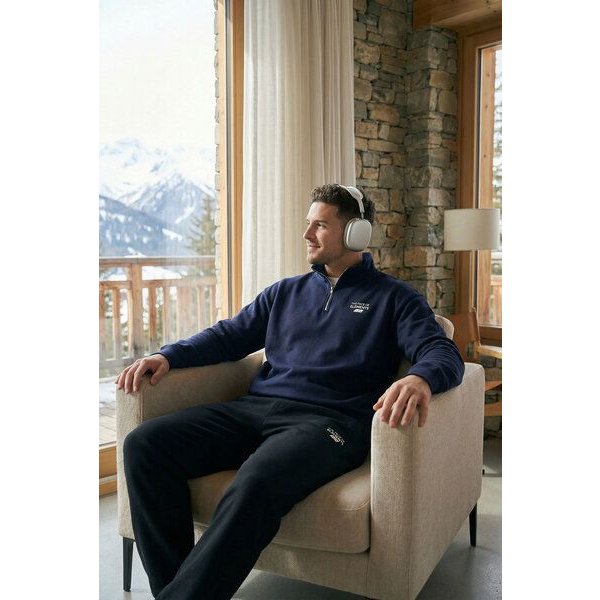 THE FACE OF ELEMENTS 1/4-ZIP - RELAXED FIT SWEATSHIRT AUS BIO-BAUMWOLLE