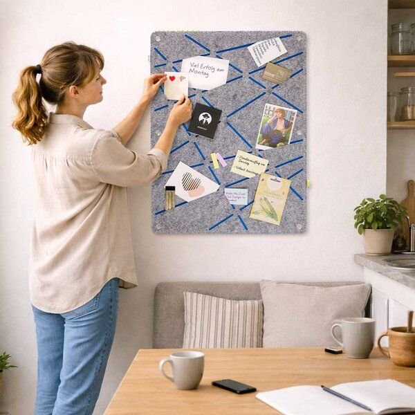 Rechteck-Pinnwand zum Stecken und Pinnen aus Filz, Memoboard mal anders von RÅVARE (REK)
