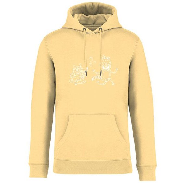 Brandless Basic Bio Hoody Nr. 4 Strawberry Cats 350g/m² XXS - 4 XL
