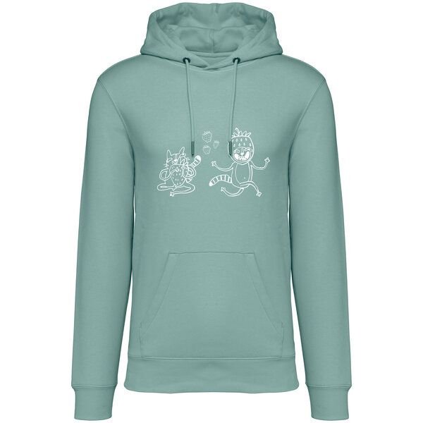 Brandless Basic Bio Hoody Nr. 4 Strawberry Cats 350g/m² XXS - 4 XL