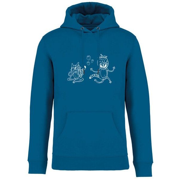 Brandless Basic Bio Hoody Nr. 4 Strawberry Cats 350g/m² XXS - 4 XL