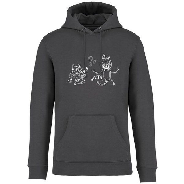 Brandless Basic Bio Hoody Nr. 4 Strawberry Cats 350g/m² XXS - 4 XL