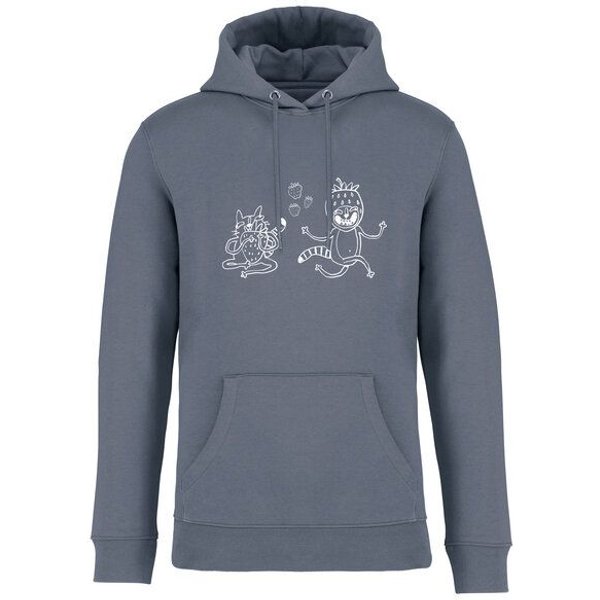 Brandless Basic Bio Hoody Nr. 4 Strawberry Cats 350g/m² XXS - 4 XL