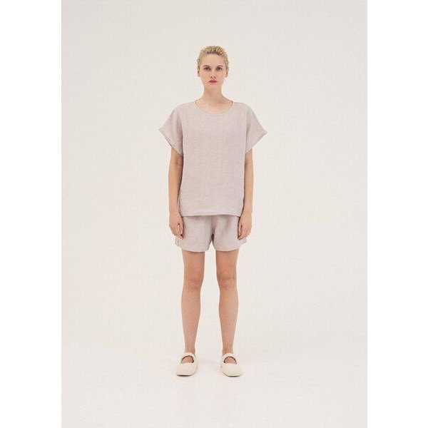 AmourLinen Kurzarm-Pyjama-Set CLOUD NINE