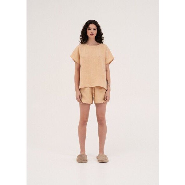 AmourLinen Kurzarm-Pyjama-Set CLOUD NINE