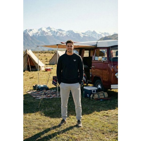 THE FACE OF ELEMENTS ELEMENT - REGULAR FIT SWEATSHIRT AUS 100% BIO-BAUMWOLLE