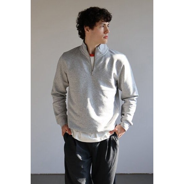 Softer gemütlich-weicher Pullover mit Zip / Kultgut