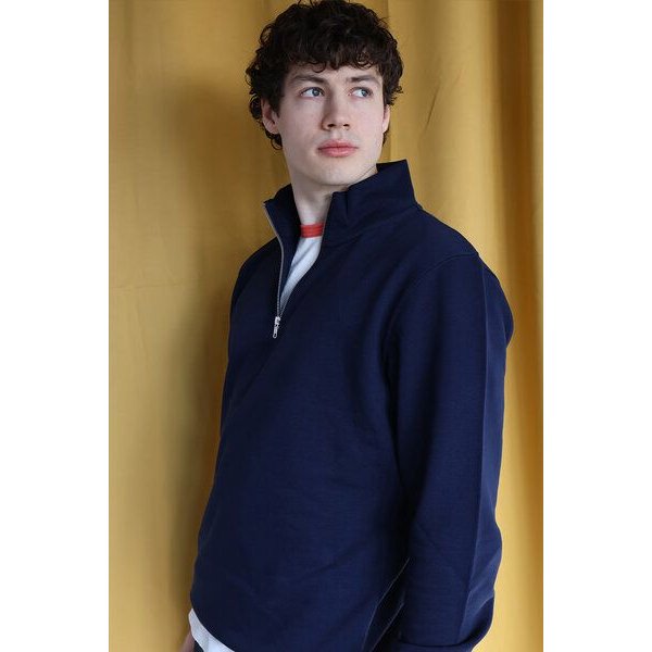 Softer gemütlich-weicher Pullover mit Zip / Kultgut