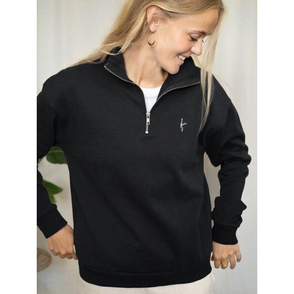FUXBAU Frauen fux Half Zip Sweater