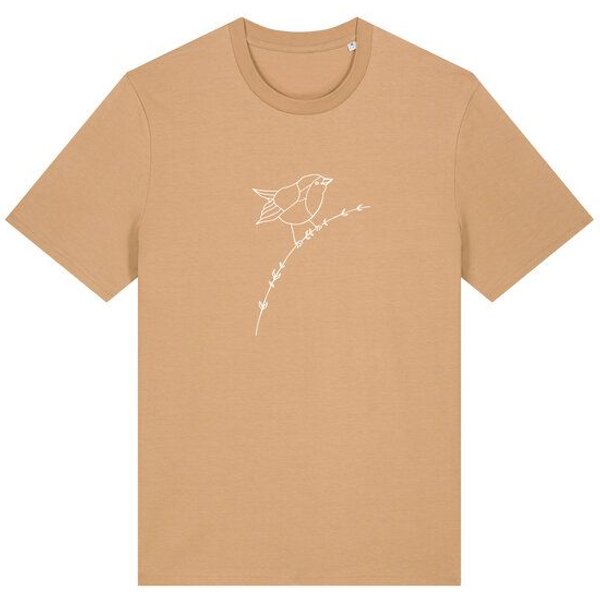 Brandless Basic Bio Unisex T-Shirt Rotkehlchen 180g/m² XXS - 3 XL