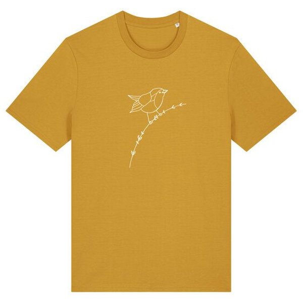 Brandless Basic Bio Unisex T-Shirt Rotkehlchen 180g/m² XXS - 3 XL