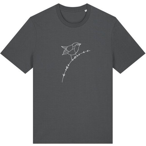 Brandless Basic Bio Unisex T-Shirt Rotkehlchen 180g/m² XXS - 3 XL