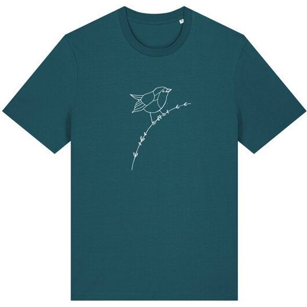 Brandless Basic Bio Unisex T-Shirt Rotkehlchen 180g/m² XXS - 3 XL