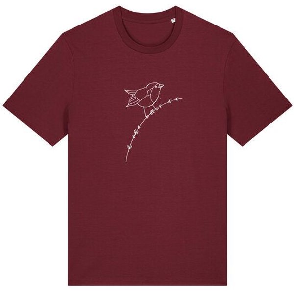 Brandless Basic Bio Unisex T-Shirt Rotkehlchen 180g/m² XXS - 3 XL