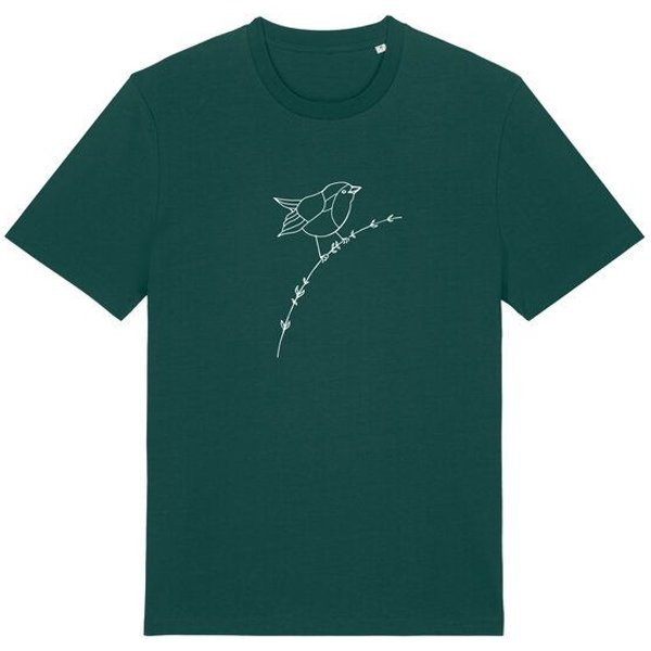 Brandless Basic Bio Unisex T-Shirt Rotkehlchen 180g/m² XXS - 3 XL