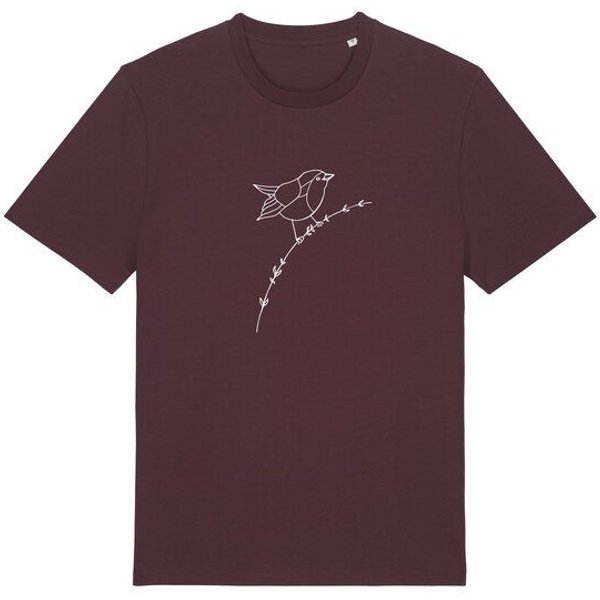 Brandless Basic Bio Unisex T-Shirt Rotkehlchen 180g/m² XXS - 3 XL