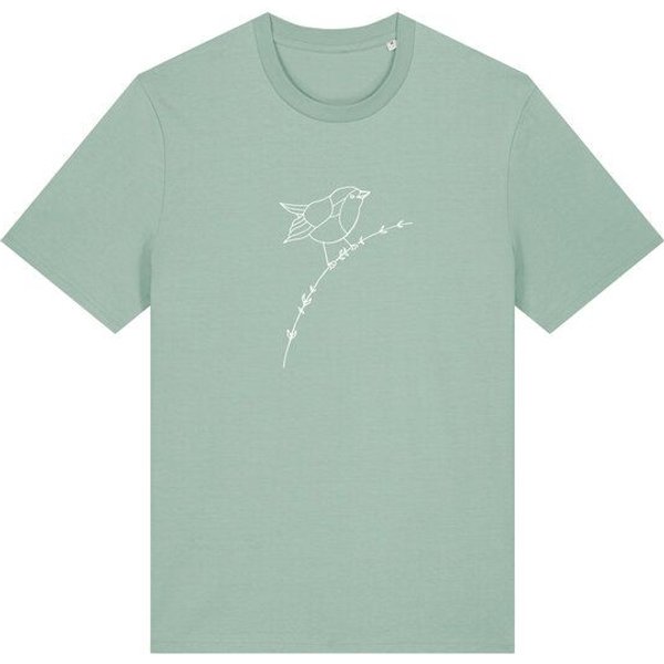 Brandless Basic Bio Unisex T-Shirt Rotkehlchen 180g/m² XXS - 3 XL