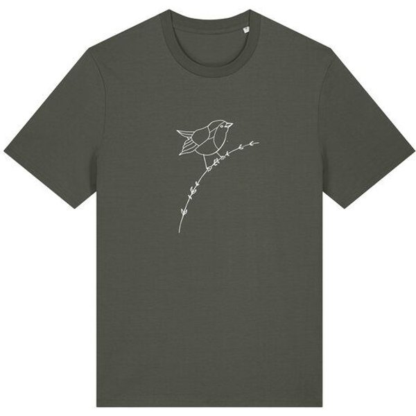 Brandless Basic Bio Unisex T-Shirt Rotkehlchen 180g/m² XXS - 3 XL