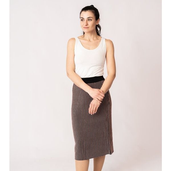GARY MASH Pencil-Skirt Shandon in Midi-Länge aus Biobaumwolle