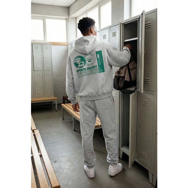 THE FACE OF ELEMENTS STATEMENT - OVERSIZED FIT HOODIE AUS 100% BIO-BAUMWOLLE