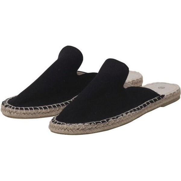 Japanwelt Espadrilles Damen Espadrilles Canvas Pantoffeln Glitzer Leinen Sommerlatschen