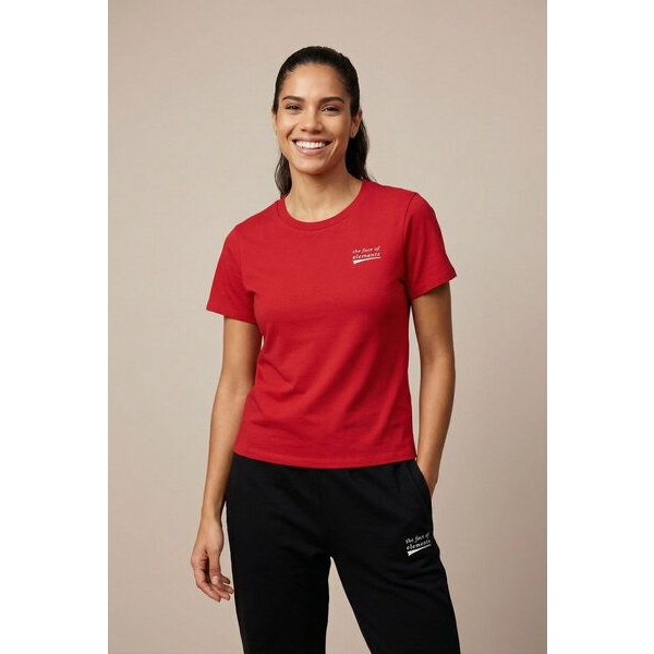 THE FACE OF ELEMENTS STATEMENT - REGULAR FIT T-SHIRT AUS BIO-BAUMWOLLE