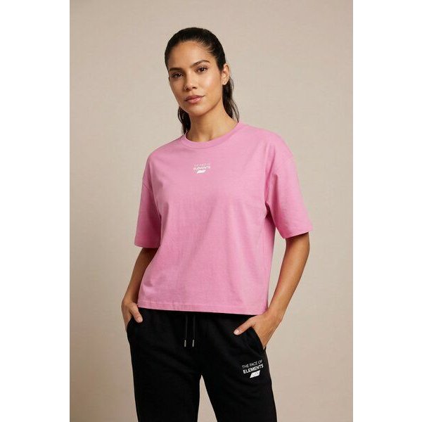 THE FACE OF ELEMENTS ESSENTIAL - RELAXED BOXY FIT T-SHIRT AUS 100% BIO-BAUMWOLLE