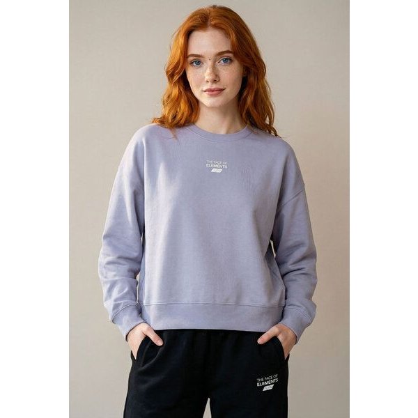THE FACE OF ELEMENTS ESSENTIAL - RELAXED BOXY FIT SWEATSHIRT AUS 100% BIO-BAUMWOLLE