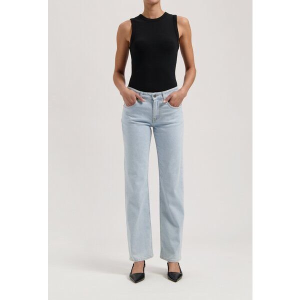 MUD Jeans Damen Jeans Straight Leg "Carry - Light Stone"