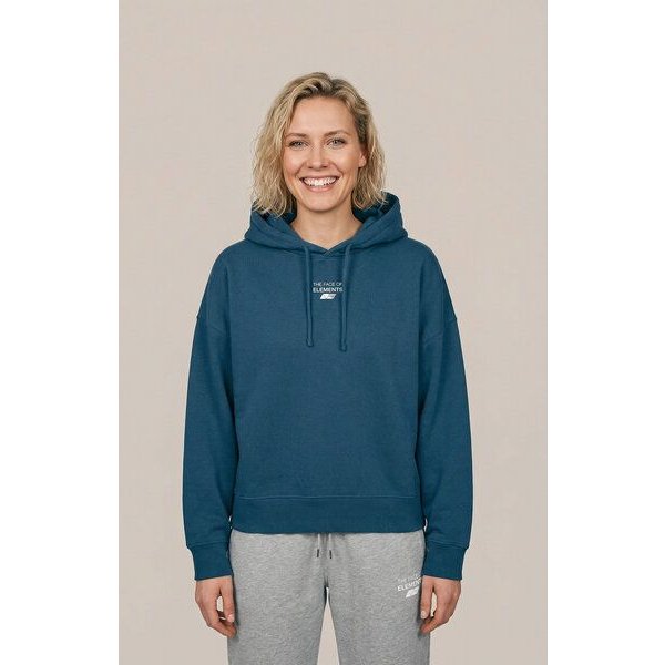 THE FACE OF ELEMENTS ESSENTIAL - RELAXED BOXY FIT HOODIE AUS 100% BIO-BAUMWOLLE