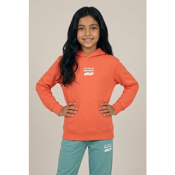 THE FACE OF ELEMENTS PLAYFUL COLOR RUSH - RELAXED FIT KIDS HOODIE AUS 100% BIO-BAUMWOLLE