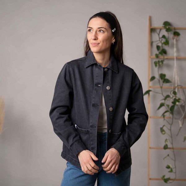 Vresh Clothing Valerie - Jeans Jacke aus Biobaumwolle