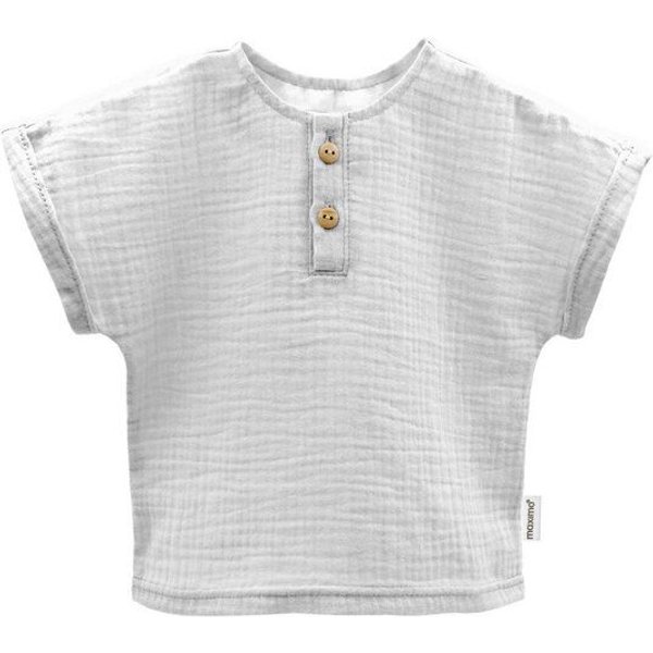 maximo Baby Hemd Kurzarm Bio Baumwolle Musselin