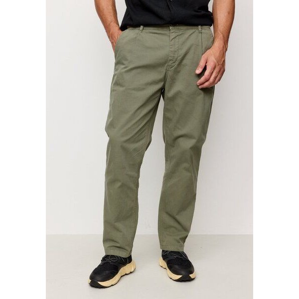Herren Chino mit Bundfalte aus Baumwoll Mix - OAK - recolution
