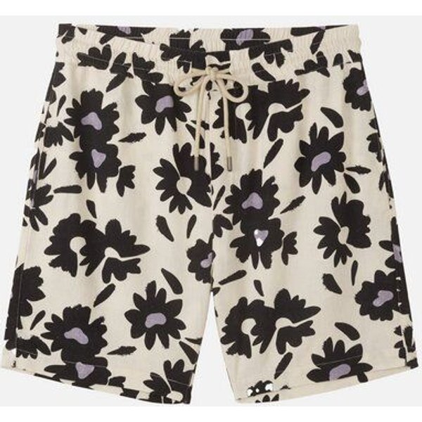 Herren Shorts aus Leinen und LENZING ECOVERO Viskose Mix - CURRY BLOOM - recolution