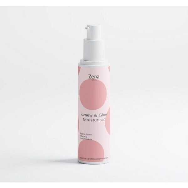 Zero Skin Renew & Glow Moisturizer - 50 ml - sanfte Retinol-Alternative mit Bidens Pilosa, glättende Feuchtigkeitspflege mit Bio-Aloe Vera, Hyaluron & Sodium PCA, Glow & antioxidativer Schutz mit Vitamin C & E