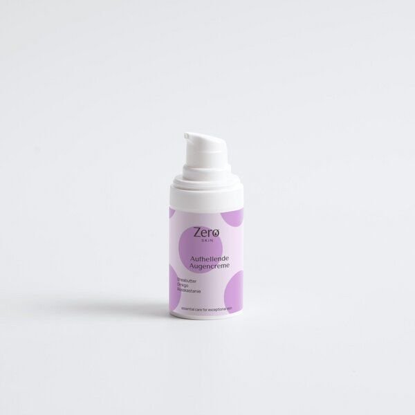 Zero Skin Aufhellende Augencreme - 15 ml - Augencreme mit Bio-Extrakten & multimolekularer Hyaluronsäure – reduziert Schwellungen & Augenringe, glättet Fältchen und hydratisiert intensiv mit Shea-, Reis- & Sonnenblumenöl