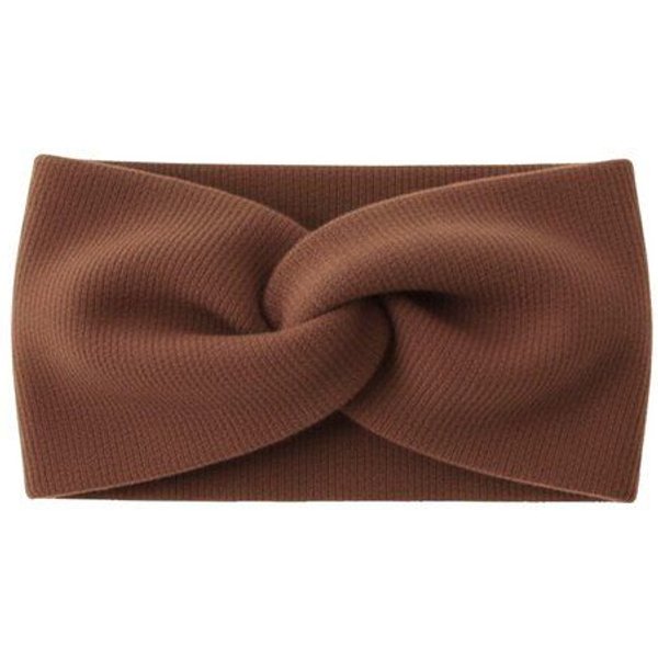körber mode Stirnband Twist warm flauschig Bio Baumwolle Rippstruktur handmade rosa oder braun