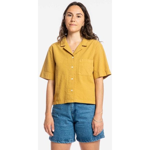 Matona Kurzärmelige Bluse | Seersucker Blouse | aus Baumwolle | GOTS-zertifiziert