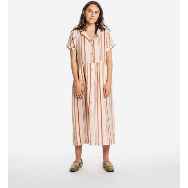 Matona Midikleid | Collared Dress | aus Leinen