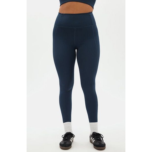 Girlfriend Collective Damen Yogaleggings mit hohem Bund „Compressive High-Rise" aus recycelten Plastikflaschen