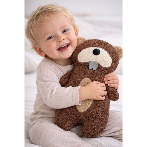 Efie Spiel,-Schmuse & Kuscheltier Biber, 100% Made in Germany