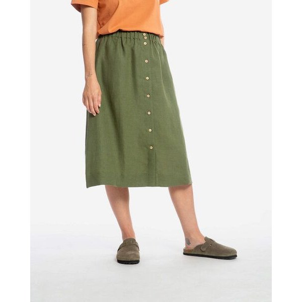 Matona Rock | Midi Skirt | aus Leinen