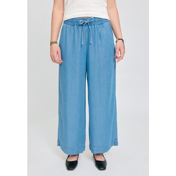 Mazine Weite Hose in Denim Look - aus Lyocell