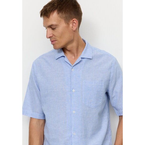 Herren Hemd aus Baumwoll-Leinen Mix - CASHEW STRIPES - recolution