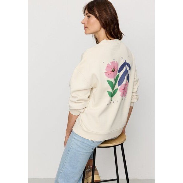 Damen Sweatshirt aus Baumwolle - NERINE GOOD VIBES - recolution